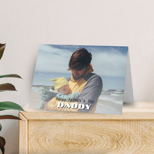 Carte Jour du Père Joyeux Papa Photo complète Fête du Pè