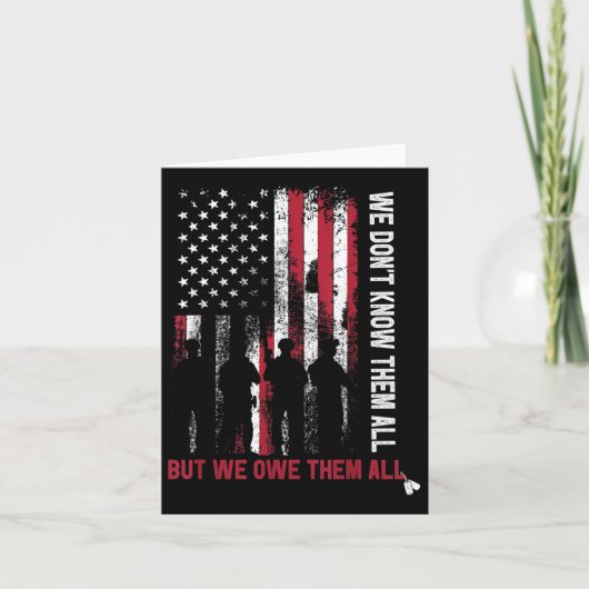 Carte Jour du Souvenir 2022 Nous ne les connaissons pas  (Devant)