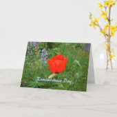 Carte Jour du Souvenir canadien - 11 novembre Coquelicot (Fleur jaune)