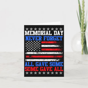Carte Jour du souvenir n'oubliez jamais États-Unis centr