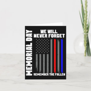 Carte Jour du Souvenir Nous N'Oublierons Jamais Rappeler