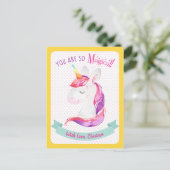 Carte Jour Enfants de la Unicorn Valentines (class (Debout devant)