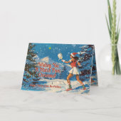 Carte Jour férié Noël Smash pickleball (Devant)
