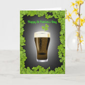 Carte Jour heureux de Guinness ! (Fleur jaune)