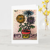 Carte Jour heureux de mamans (Fleur jaune)