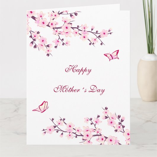 Carte Jour heureux de Mother´s de fleurs de cerisier (Devant)