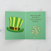 Carte Jour heureux de St Patrick (Intérieur)