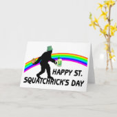 Carte Jour heureux de St Squatchricks (Fleur jaune)
