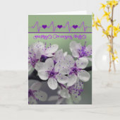 Carte Jour heureux d'infirmières - général - fleurs (Fleur jaune)