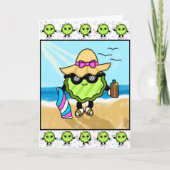 Carte Jour heureux ! | Pickle de plage drôle  (Devant)