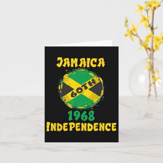 Carte Jour Jamaïque 2023 61e (Fleur jaune)