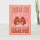 Carte Jour Joyeux Valentines Retro Gamer (Devant)