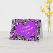 Carte Jour le plus doux heureux (Fleur jaune)