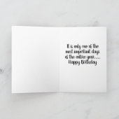 CARTE JOUR LE PLUS IMPORTANT DE L'ANNÉE "HEUREUX ANNIVER (Intérieur)