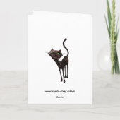Carte Jour mexicain noir du chat mort (Dos)
