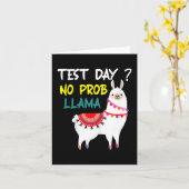Carte Jour No Prob-llama Llama Teacher Test Day Pour Le (Fleur jaune)