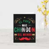 Carte Jour Ou Dia Del Padre Ou El Papa Mas Chingon (Fleur jaune)