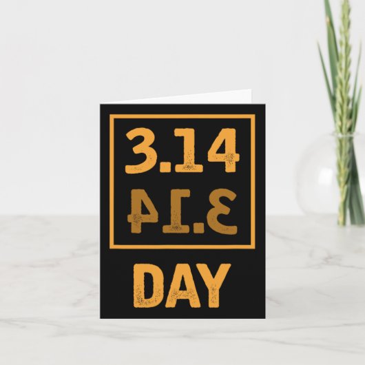 Carte Jour Pi - 3,14 = Coïncidence À secteurs (Devant)