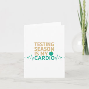 Carte Jour Pour Les Tests D'Enseignants La Saison Est Mo