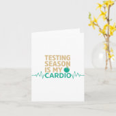 Carte Jour Pour Les Tests D'Enseignants La Saison Est Mo (Fleur jaune)