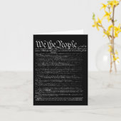 Carte Jour Préambule De La Constitution Nous Le Peuple (Fleur jaune)