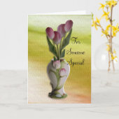 Carte Jour-Quelqu'un de la mère spécial (Fleur jaune)