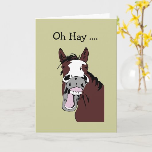 Carte Jour splendide d'anniversaire d'amusement au (Fleur jaune)