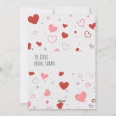 Carte Jour Valentines Couple Chat Cute (Dos)