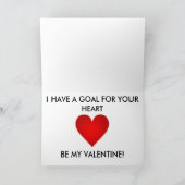 Carte Jour Valentines de Football (Intérieur)