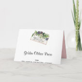 Carte Jour Valentines vintage (Dos)