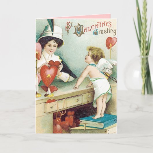 Carte Jour Valentines vintage (Devant)