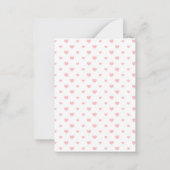 Carte Jour Véntines Fox mignonne Enfants avec Coeu (Dos)