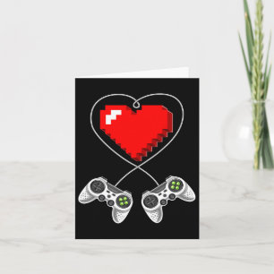 Carte Jour Vidéo Contrôleur Coeur Gamer Cadeaux Garçons