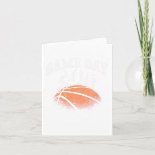 Carte Jour vintage de basket-ball