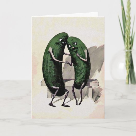 Carte Jour vintage Pickles Valentines (Devant)