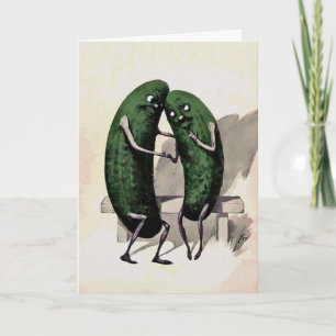 Carte Jour vintage Pickles Valentines
