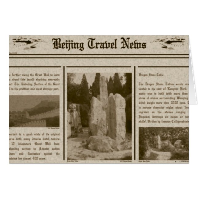 Carte journal (Devant horizontal)
