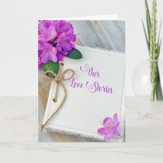 Carte journal d'amour anniversaire (Devant)