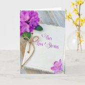 Carte journal d'amour anniversaire (Fleur jaune)