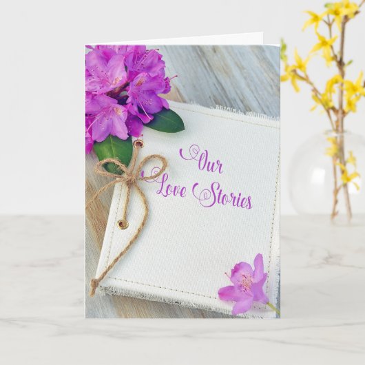 Carte Journal d'anniversaire (Fleur jaune)
