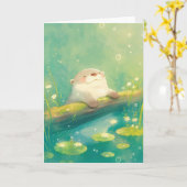 Carte Journal de Loisirs de la Loutre (Fleur jaune)