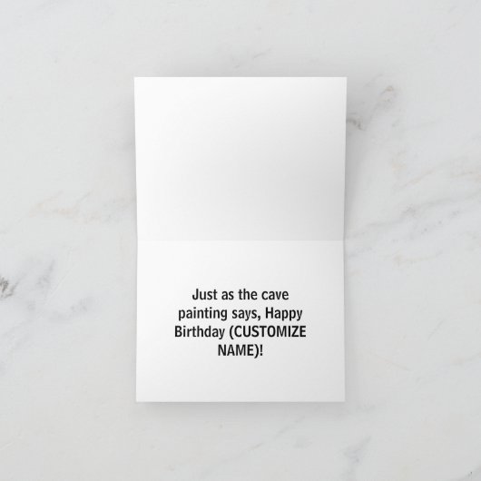 Carte Journal Egyptian Cave humoristique drôle Anniversa (Intérieur)