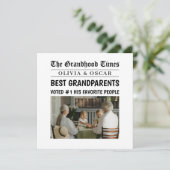 Carte Journal personnalisé | Meilleurs grands-parents (Debout devant)