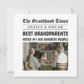Carte Journal personnalisé | Meilleurs grands-parents (Devant)