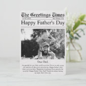 Carte Journal Unique Fun Photo Happy Fête des pères Car (Debout devant)