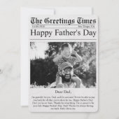 Carte Journal Unique Fun Photo Happy Fête des pères Car (Devant)