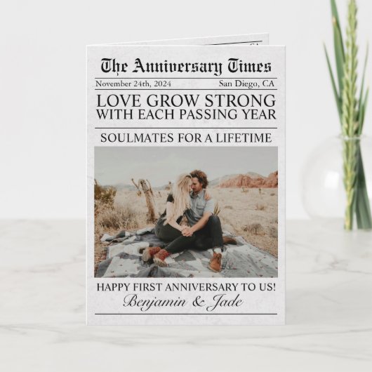 Carte Journal Unique Photo Amusant Anniversaire de Maria (Devant)