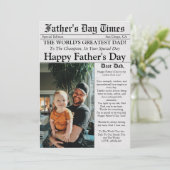 Carte Journal Unique Photo Amusant Fête des Pères (Debout devant)