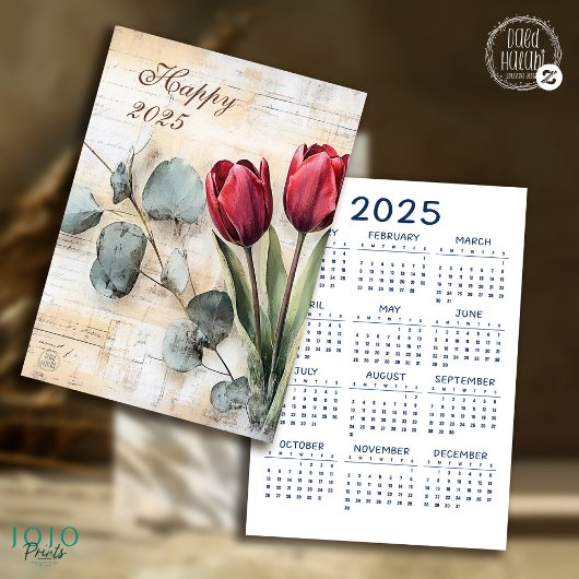 Carte Journal Vintage floral Junk 2025