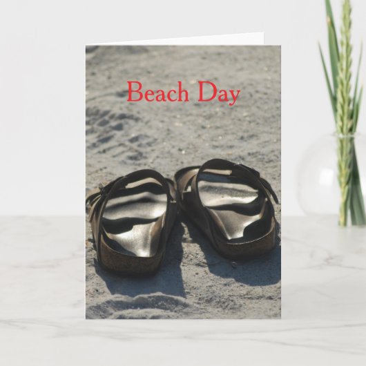 Carte Journée à la plage (Devant)